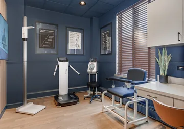 The private clinical room at Alpha Refinery in Hinsdale.